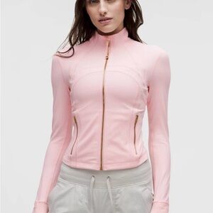 Lululemon Athletica Define Jacket -Light Pink Jacket with Gold Zipper